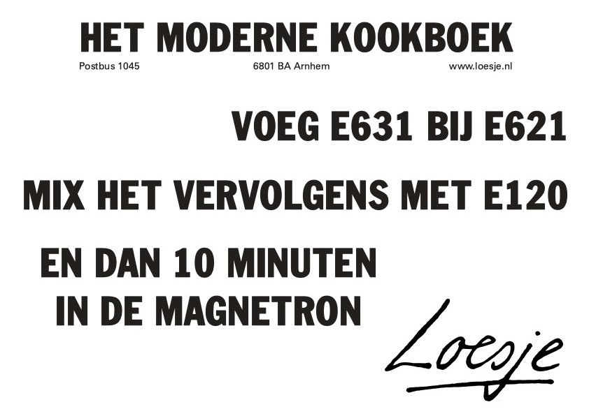 Loesje - Moderne kookboek
