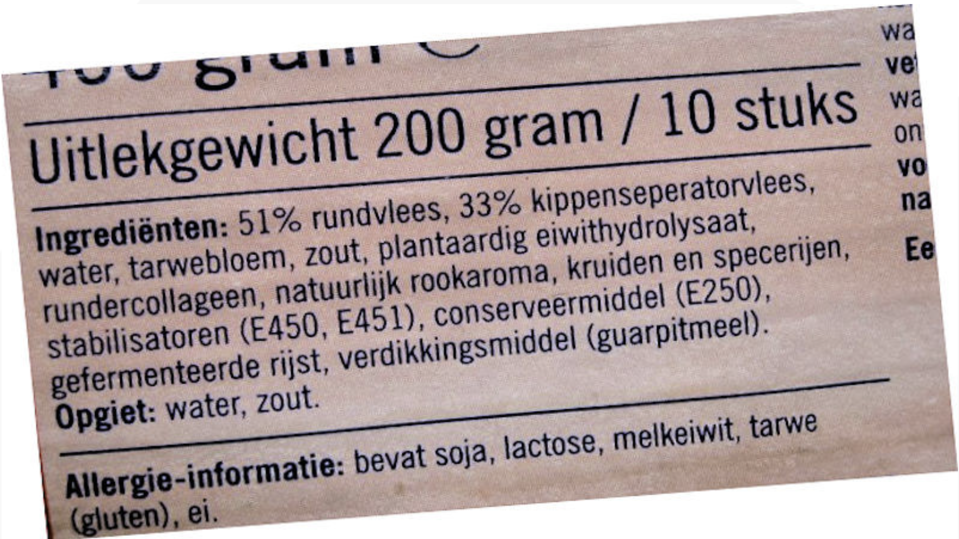 E-nummers